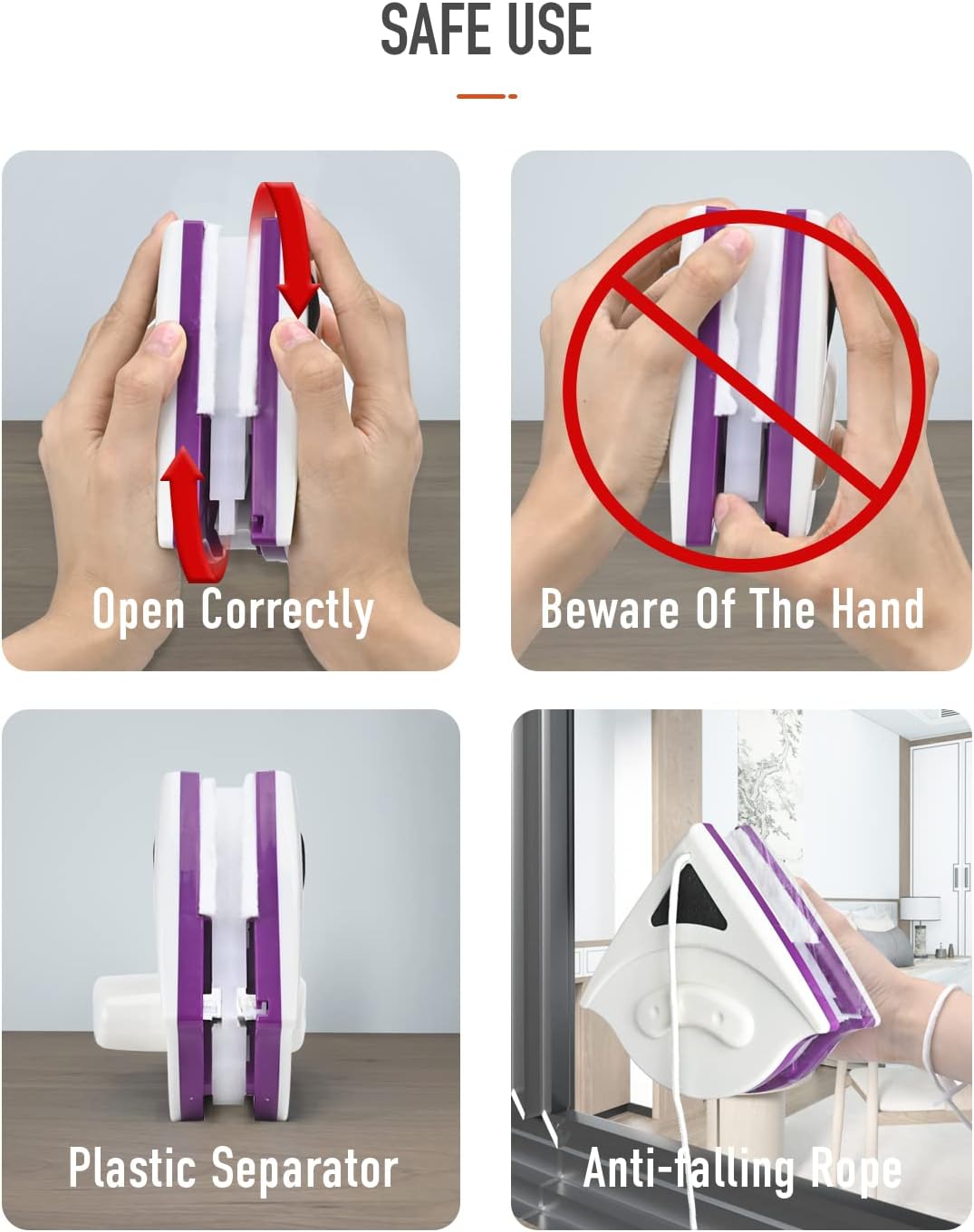 Double Sided Magnetic Window Cleaner