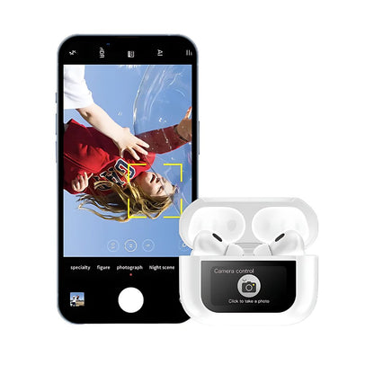 Wireless Earbuds with LCD Touchscreen