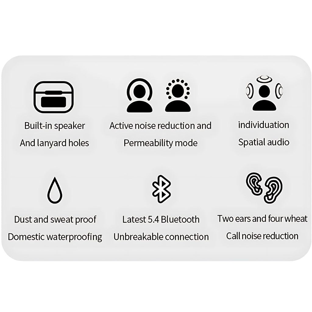 Wireless Earbuds with LCD Touchscreen