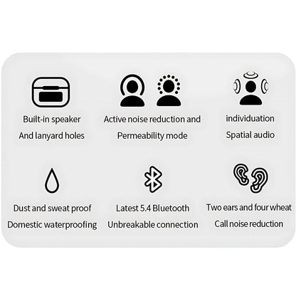 Wireless Earbuds with LCD Touchscreen