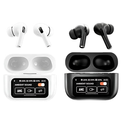 Wireless Earbuds with LCD Touchscreen