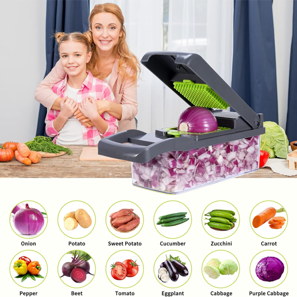 Multipurpose Vegetable Cutter 14-Piece Set